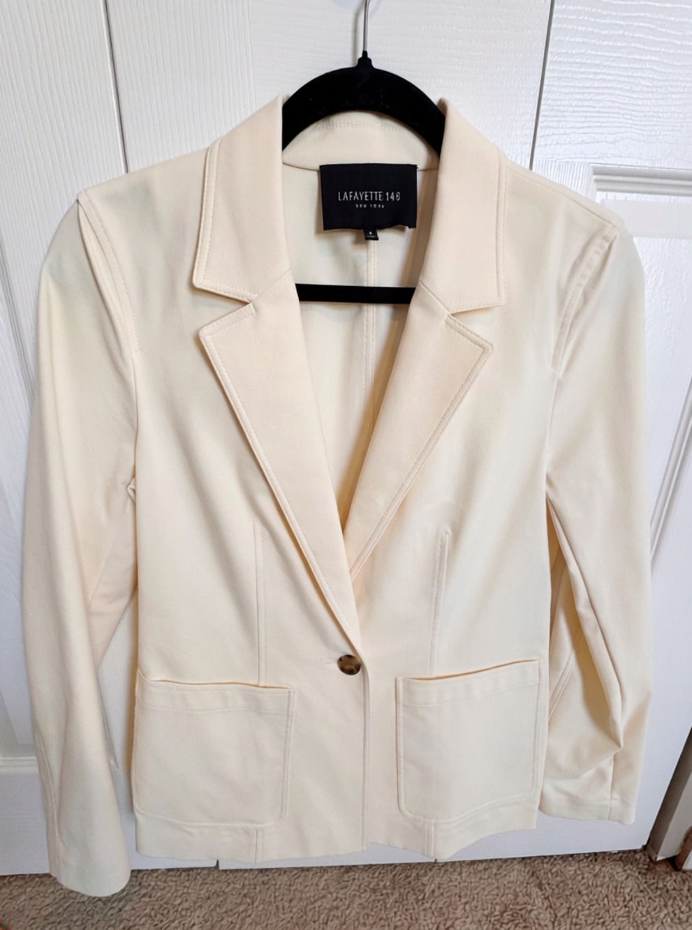 Lafayette 148 Nazelli Techno Stretch Twill One-Button Jacket Size 2